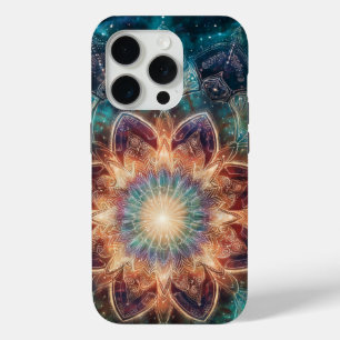Funda Para iPhone 15 Pro Arte Abstracto Geométrico – Portal Estelar