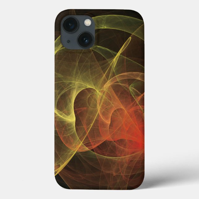 Funda De Case-Mate Para iPhone Arte abstracto llama mágica (Reverso)