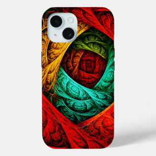 Funda Para iPhone 15 Arte abstracto moderno artístico colorido Patrón #