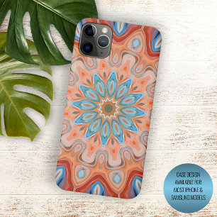 Funda Para iPhone 11 Pro Max Arte abstracto moderno bohemio elegante de mandala