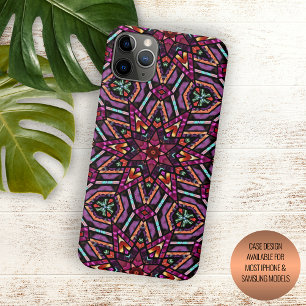 Funda Para iPhone 11 Pro Max Arte abstracto moderno bohemio elegante de mandala