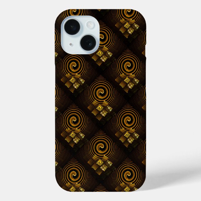 Funda De Case-Mate Para iPhone Arte abstracto moderno boho elegante patrón #502 (Reverso )