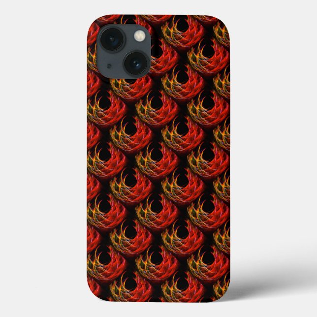 Funda De Case-Mate Para iPhone Arte abstracto moderno boho elegante patrón #503 (Reverso)