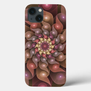 Funda Para iPhone 13 Arte abstracto moderno de flores brillantes surrea