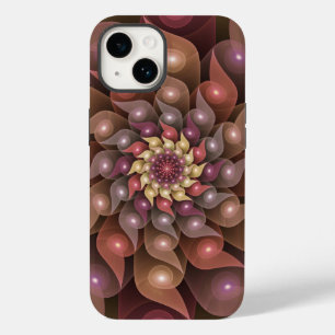 Funda Para iPhone 14 De Case-Mate Arte abstracto moderno de flores brillantes surrea