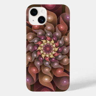 Funda Para iPhone 14 De Case-Mate Arte abstracto moderno de flores brillantes surrea