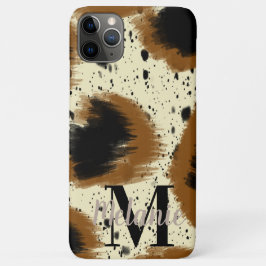Funda Para iPhone 11 Pro Max Arte abstracto moderno de guepardo con salpicadura