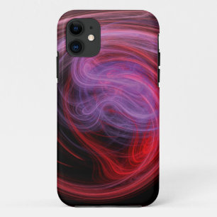 Funda Para iPhone 11 Arte abstracto onda roja