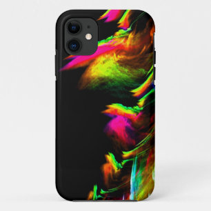 Funda Para iPhone 11 Arte abstracto único multicolor de NEON Fire