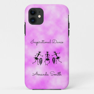 Funda Para iPhone 11 Arte africano, danza Inspiradora en la nube rosa