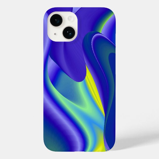 Funda De Case-Mate Para iPhone Arte arco iris abstracto en 3D (Reverso )