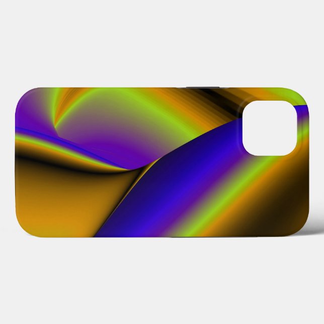 Funda De Case-Mate Para iPhone Arte arco iris abstracto en 3D (Reverso (Horizontal))