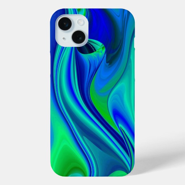 Funda De Case-Mate Para iPhone Arte arco iris abstracto en 3D (Reverso )