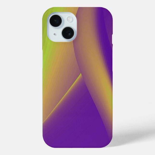 Funda De Case-Mate Para iPhone Arte arco iris abstracto en 3D (Reverso )