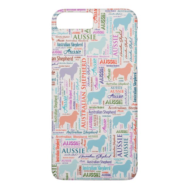 Funda De Case-Mate Para iPhone Arte australiano de la palabra del pastor (Reverso)