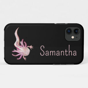 Funda Para iPhone 11 Arte blanco albino Axolotl