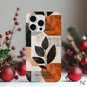 Funda Para iPhone 15 Pro Max Arte Botánico Abstracto Moderno - Minimalista Terr