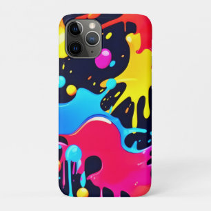 Funda Para iPhone 11 Pro Arte colorido de pintura de neón