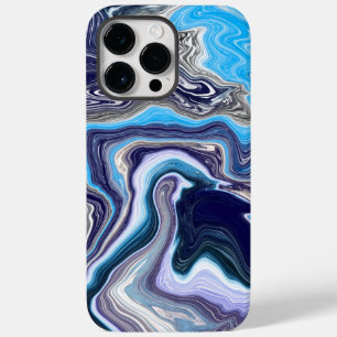 Funda Para iPhone 14 Pro Max De Case-Mate Arte con fluido de mármol azul