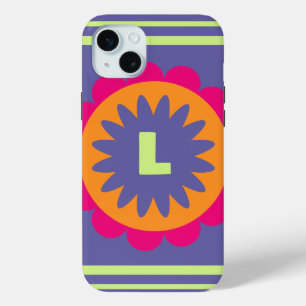 Funda Para iPhone 15 Mini Arte con patrón botánico retro genial