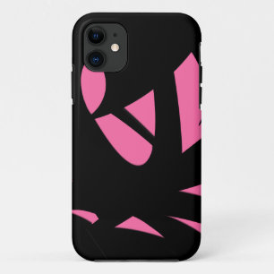 Funda Para iPhone 11 Arte contemporáneo rosa / negro