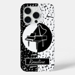 Funda Para iPhone 15 Pro Arte de amor de piano personalizado
