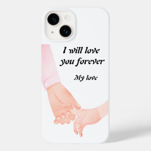 Funda Para iPhone 14 De Case-Mate Arte de amor mano a mano - padre e hijo sostienen