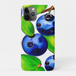 Funda Para iPhone 11 Pro Arte de arándano fresco