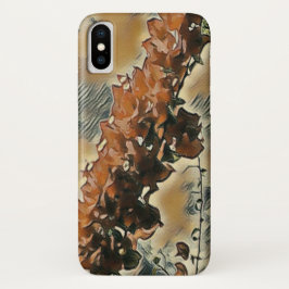 Funda Para iPhone X Arte de árbol Rosa