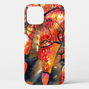 Funda Para iPhone 12 Arte de arce de arce acuático japonés