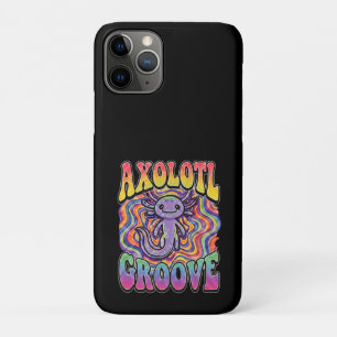 Funda Para iPhone 11 Pro Arte de arcoíris retro de los 70 hippie groovy lin