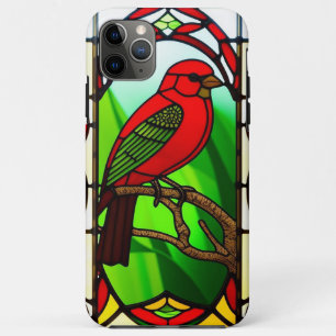 Funda Para iPhone 11 Pro Max Arte de aves en patrones decorativos audaces