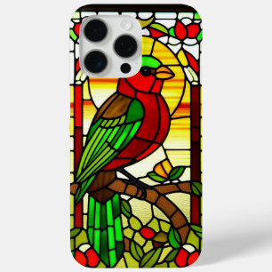 Funda Para iPhone 15 Pro Max Arte de aves en patrones decorativos audaces