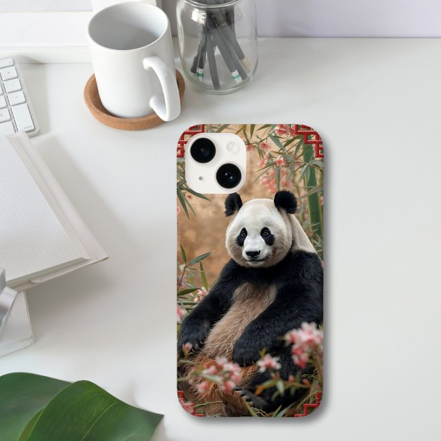Funda De Case-Mate Para iPhone Arte de Bambú Cute Panda Bear (Subido por el creador)
