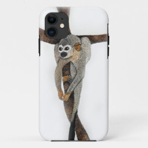 Funda Para iPhone 11 arte de bolígrafo de mono araña