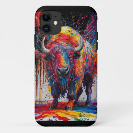 Funda Para iPhone 11 Arte de búfalo de IA