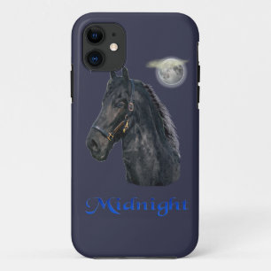 Funda Para iPhone 11 Arte de caballos de medianoche