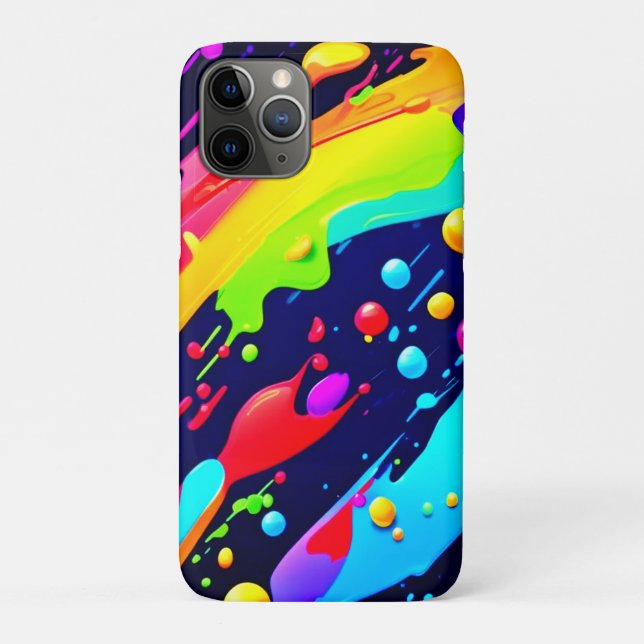 Funda De Case-Mate Para iPhone Arte de chispa arcoiris (Reverso)