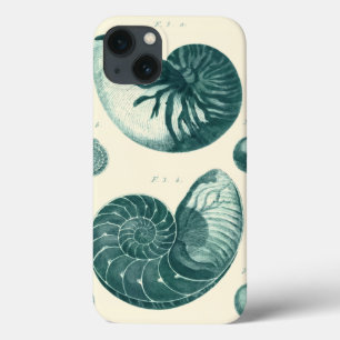 Funda Para iPhone 13 Arte de conchas rojas y verdes