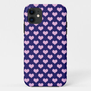 Funda Para iPhone 11 Arte de corazones rosados