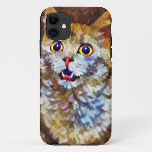 Funda Para iPhone 11 Arte de Cute Kitten