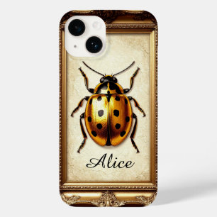 Funda Para iPhone 14 De Case-Mate Arte de escarabajo en marco ornamentado