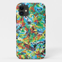 title_seo2 Arte de estampado de flores de primavera verde azu