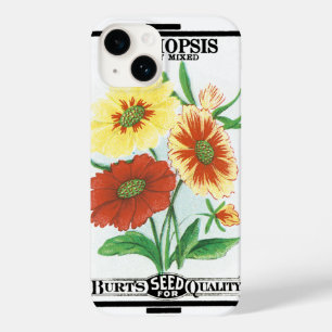 Funda Para iPhone 14 De Case-Mate Arte de etiqueta de paquete de semillas vintage, f