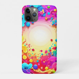 Funda Para iPhone 11 Pro Arte de explosión de color intenso abstracto