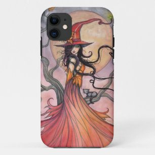 title_seo2 Arte de fantasía de bruja y gato de Magia de Otoño
