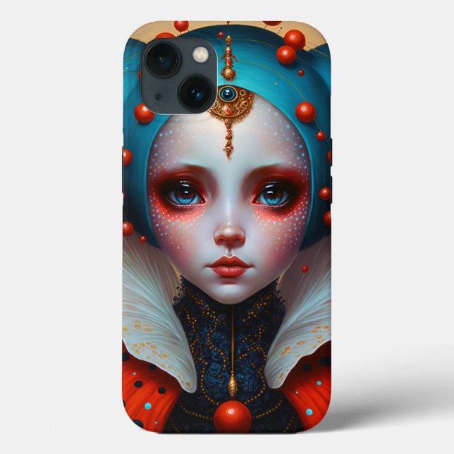 Funda De Case-Mate Para iPhone Arte de fantasía de Reina Cuta (Reverso )