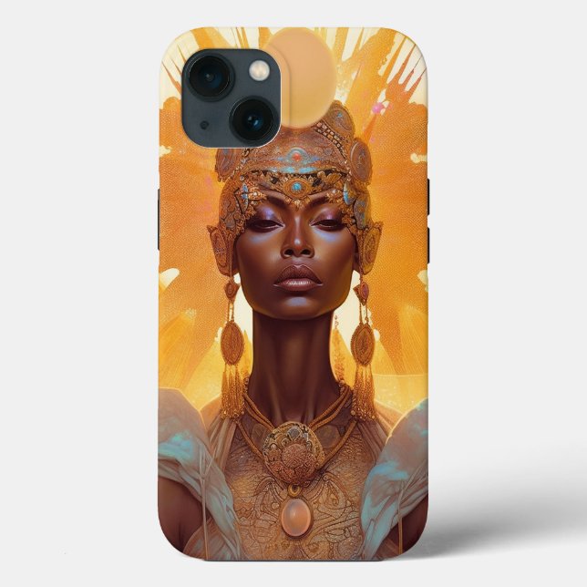 Funda De Case-Mate Para iPhone Arte de fantasía de Sun Goddess (Reverso )