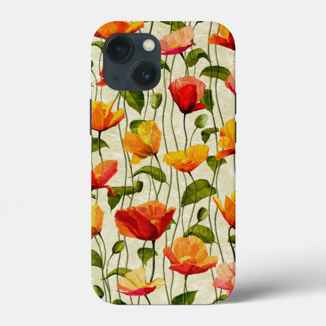 Funda De Case-Mate Para iPhone Arte de flores (Reverso )