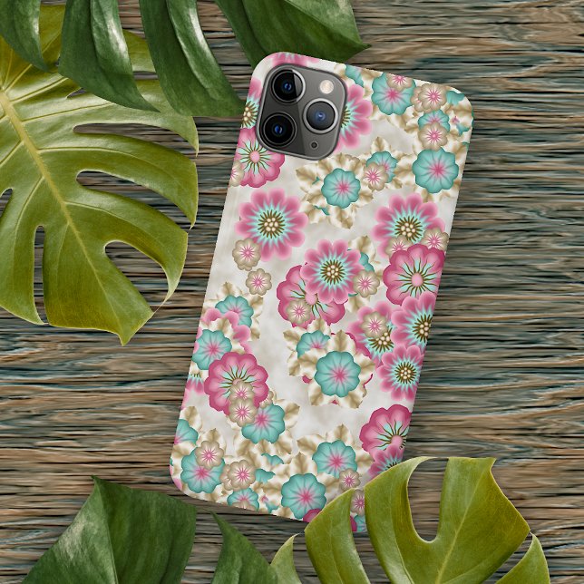Funda De Case-Mate Para iPhone Arte de flores japonesas abstractas chic (Subido por el creador)